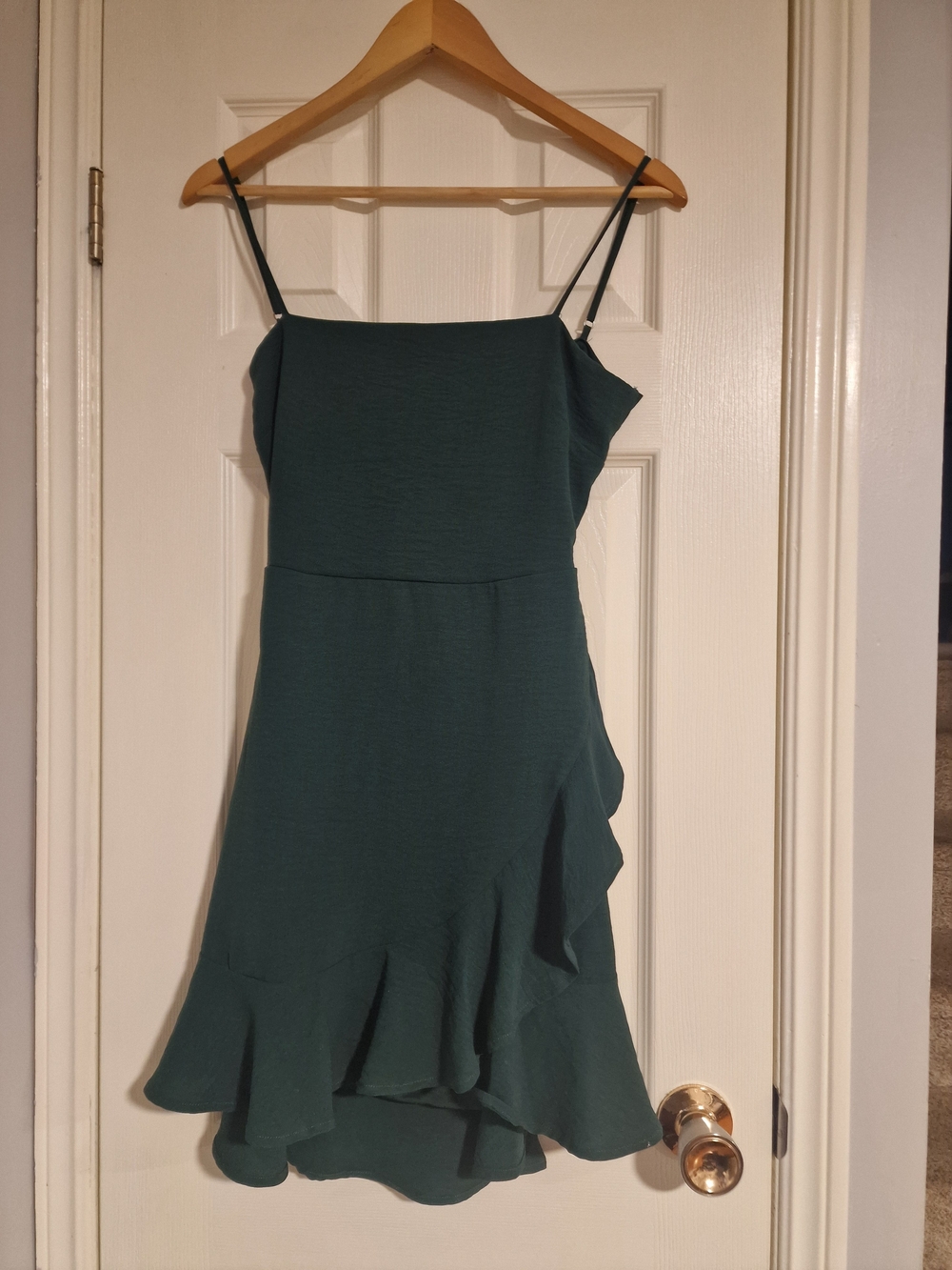 Lovely Day Emersld Green Mini Dress Size Medium
